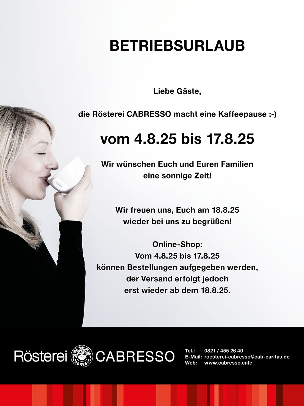 Betriebsurlaub 2025